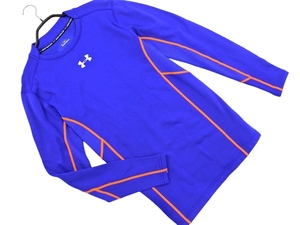 UNDER ARMOUR アンダーアーマー 裏起毛 トレーニングウェア カットソー sizeLG/青 ◇■ ☆ eka7 メンズ