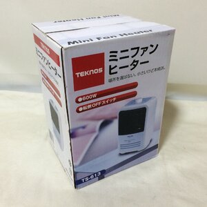 V726　新品・未開封　TEKNOS　ミニファンヒーター　暖房器具　足元　洗面所　トイレ　TS-613