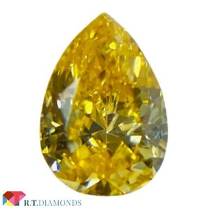 FANCY VIVID ORANGE YELLOW 0.181ct PS/RT2495/CGL