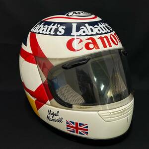 BEg071R 100 F1 Arai GP-3 アライ フルフェイスヘルメット ナイジェル・マンセル サイズ 59・60cm レプリカ Nigel Mansell Replica Helmet