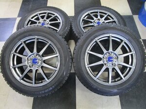 WINNERS ウィナーズ CF-01 ヴェゼル C-HR 17インチ 7J+53 5H114.3 中古 22年製 スタッドレス DUNLOP WINTERMAXX WM02 215/60R17 中古