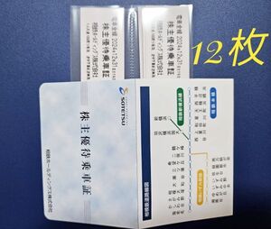 相模鉄道*相鉄線*株主優待乗車証*12枚*2024年12月31日迄*