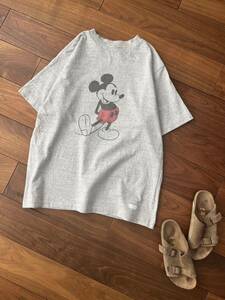 美品　希少○Americana アメリカーナ Mickey ミッキー○半袖　カットソー　プルオーバー　コラボ　Tシャツ トップ　日本製　Mickey Mouse