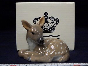 P7415 ロイヤルコペンハーゲン Royal Copenhagen フィギュリン 鹿 置物 オブジェ 紙箱