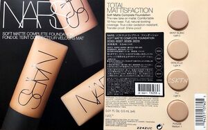 NARS★ソフトマットコンプリート ファンデーション 00303 00307 00309 00310 サンプル 4色