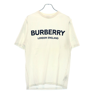 BURBERRY バーバリー LETCHFORD LOGO S/S TEE 8026017 ロゴプリントクルーネック半袖Tシャツホワイト