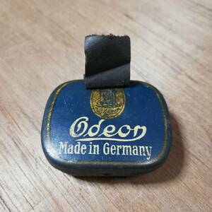 ODEON 蓄音機 針 缶 ドイツ製 4.2cm×3.5cm ブリキ缶 