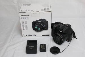 【美品 返品保証】【元箱付き】パナソニック Panasonic LUMIX DMC-FZ70 60x バッテリー チャージャー付き コンパクトデジタルカメラ v6581