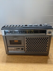 IY1419 SONY CF-1490 昭和レトロ AM&FMラジオ・カセットデッキ/ソニー 動作未確認 現状品 JUNK