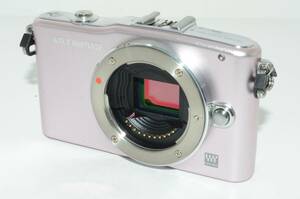 【外観特上級】OLYMPUS ミラーレス一眼 PEN mini E-PM1 ボディ ピンク E-PM1 BODY PNK