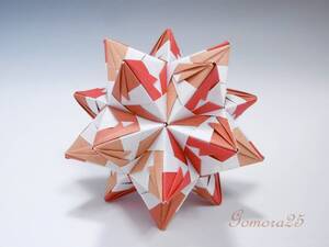 くす玉　30枚組　折り紙　ユニット　O-3　3色　kusudama　origami　ハンドメイド