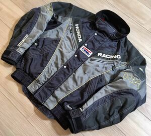 HRC HONDA RACING Jacket ホンダレーシング ライディング ビンテージ ジャケット LLサイズ バイク ツーリング ユーズド 擦れ,穴あり