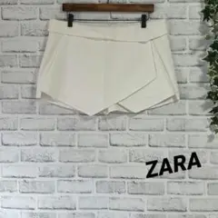 ♡美品【ZARA】ザラ (L) キュロット ショート ジッパー アシンメトリー