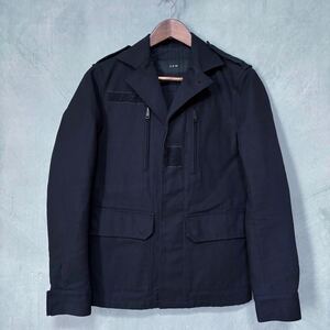 AKM エーケーエム Black Label コットン キルティング中綿 LAMPO ZIP ミリタリー フィールド ジャケット size.M ブラック B043