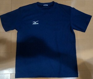 送料込み！ MIZUNO(ミズノ)半袖ドライTシャツ ネイビー 紺色/ワンポイント/キッズ・子供用/男の子/140サイズ～150サイズくらい