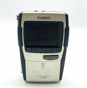 【80】1円～ CASIO カシオ ポケット液晶カラーテレビ ポータブルテレビ TV-880 映像機器 動作未確認品 ジャンク扱い