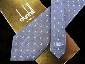 ♪今週の特売980円～♪1757♪状態並品【dunhill】ダンヒル【葉っぱ 植物 柄】ネクタイ♪