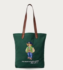 US限定!!　2024秋冬最新!!　直営　日本未発売　Polo Ralph Lauren Polo Bear Twill Shopper Tote　ロサンゼルスから最新本物をお届け！