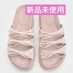 CHARLES&KEITH チャールズアンドキース リボン サンダル ピンク