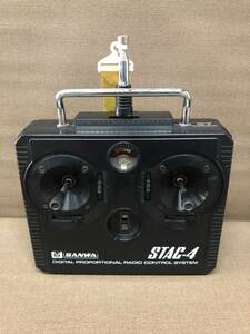 中古☆プロポ☆SANWA/サンワ☆STAC-4☆SRC-4210TS☆BAND27HMｚ☆通電のみ確認☆ラジコン☆RC☆送信機