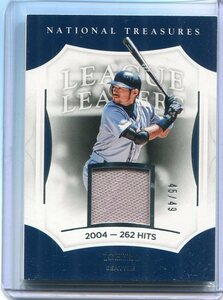 2017 Panini National Treasures League Leaders LL-4 Ichiro イチロー ジャージ 49枚限定