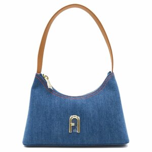 フルラ ショルダーバッグ ブランドオフ Furla コットン ショルダーバッグ コットン/レザー レディース