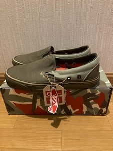 ★VANS Nigel Cabourn OG CLASSIC SLIP-ON バンズ ナイジェルケーボン スリッポン 27cm カーキ グリーン 新品★