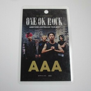 ★ONE OK ROCK ワンオクロック Ambitions オーストラリア Tour 2017 AAA バックステージパス