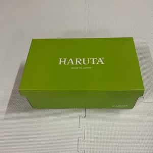 【HARUTA】 ハルタ WINGTIP LACE-UP ウイングチップ レースアップシューズ 379 BLACK 22.0 女子 スクール 本革