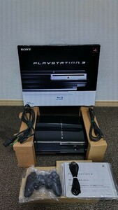 PS3 初期型プレイステーション3 CECHA00 60GB→1TB 換装　動作品　箱、説明書付き　箱と本体シリアル番号一致　レア