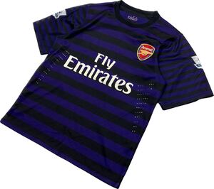 Arsenal ☆ プラクティスシャツ ユニフォーム ゲームシャツ 半袖 Tシャツ パープル ブラック M サッカー フットサル 人気 アーセナル■I298