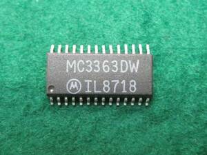 モトローラ社受信機用ＩＣ　MC3363DW　LOW POWER DUAL CONVERSION FM RECEIVER　通信機のＦＭ受信回路に使用されています。送料６３円