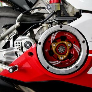 【国内在庫】DUCABIKE ドゥカバイク クリアークラッチカバー NEWバージョン DUCATI ドゥカティ PANIGALE パニガーレ 959 / 1199 / 1299