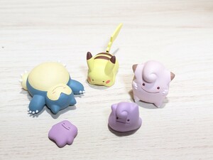 ポケモンセンター限定　へんしんメタモン　ミニフィギュア　ピカチュウ　カビゴン　ピッピ　メタモン　シリーズ