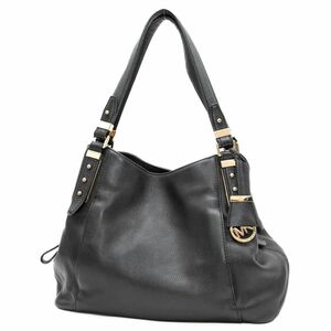 マイケル コース ハンドバッグ ワンショルダーバッグ スタッズ ゴールド金具 レザー 本革 黒 ブラック black MICHAEL KORS