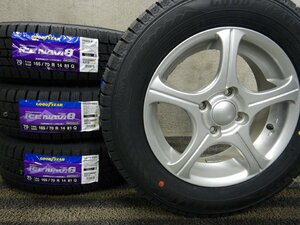 1円～ 新品スタッドレス★SHT6809■165/70R14 GOOD YEAR ICENAVI8 5J 4H PCD100 22年★条件付送料無料★ヴィッツ フィット マーチ ポルテ