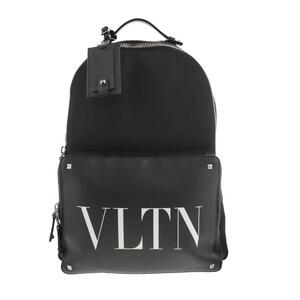 VALENTINO ヴァレンティノ バッグ リュックサック/デイパック Y2B0340Y Black leather VLTN ナイロン レザー バックパック