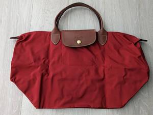 新品★ロンシャン★Longchamp★プリアージュ★使いやすい大きさ★48×28×20㎝★レッド×ゴールド