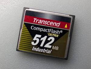  Transcend CompactFlash ULTRA 512MB industrial CFカード ケース付き トランセンド コンパクトフラッシュ メモリーカード 動作確認済