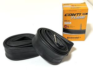 【送料無料】26インチ仏式MTB用チューブ Continental MTB26 26×1.75-2.5バルブ長42mm 新品2個セット