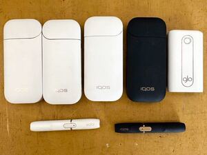 IQOS 2.4 A1503 （ネイビー 、白) ポケットチャージャー A1502x2 glo HIPER G401 本体 ホルダー グロー 白 ホワイト 5個セット