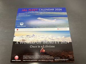 卓上 JAL 飛行機 A WORLD OF BEAUTY」 2024年カレンダー 2個