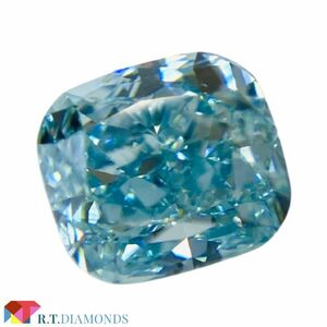 FANCY INTENSE GREEN BLUE 0.734ct X/RT0244/CGL