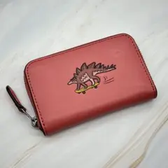 【美品】COACH コインケース レザー レキシー 57640 ピンク系