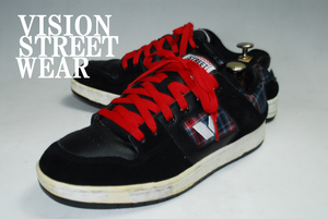 ◆DSC6619◆期間限定！1000円即決！早い者勝ち！VISION STREET WEAR/黒/25.5㎝/ロー/口コミ高評価！圧巻の存在感！注目の１足！