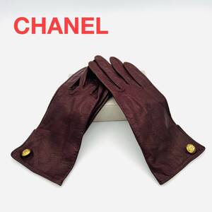 CHANEL シャネル ココマーク レザー 手袋 グローブ