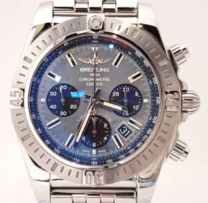 磨き済美品 BREITLING(ブライトリング) クロノマットJSP ブラックマザーオブパール AB01152A/BH20 SS AT 自動巻 メンズ