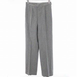 マックスマーラ MAX MARA ロングパンツ スラックス スリム ウール混 38 M グレー ■GY09 /MM レディース