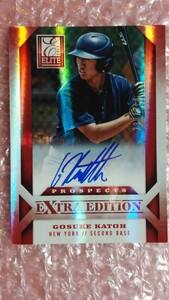 送料込即決 314枚限定 2013 Panini Elite Extra Edition No.143 Gosuke Katoh 加藤豪将 直書き直筆サインカード ファイターズ