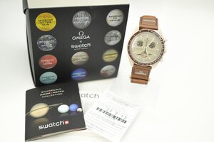 1円～【試着のみ】Swatch Omega Mission to Saturn スウォッチ × オメガ ミッション トゥ サターン BIOCERAMIC MOONSWATCH SO33T100